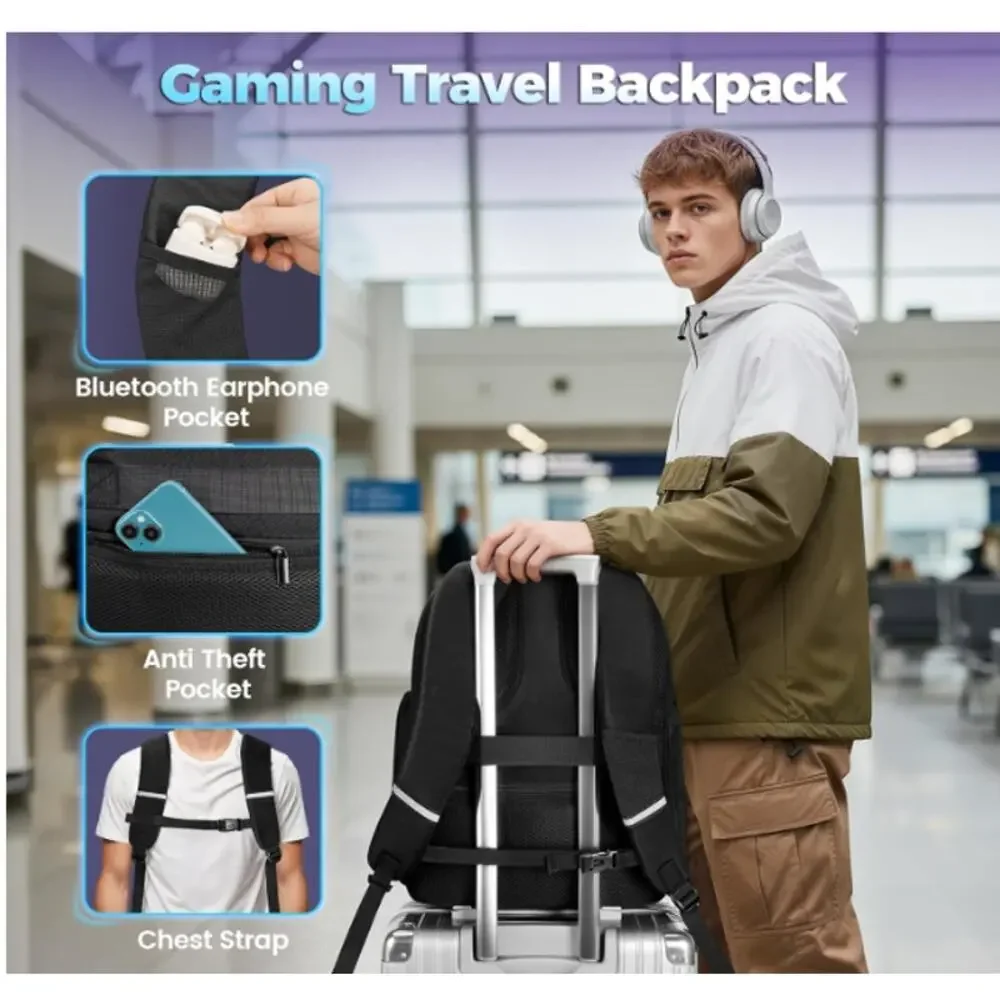 MATEIN 17.3 Inch Gaming Laptop Backpack for Men,